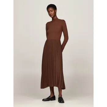 Dámské šaty Tommy Hilfiger dámské hnědé šaty 20021012-2147291