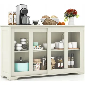 Komoda KREDENS KUCHENNY SZAFKA DO KUCHNI POJEMNA bílá 33 x 107 x 64 cm