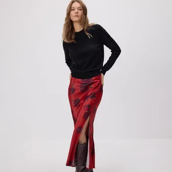 Dámská sukně Reserved - Sukně s květinovým vzorem - červená - 305JA-33X - 305JA-33X-XL