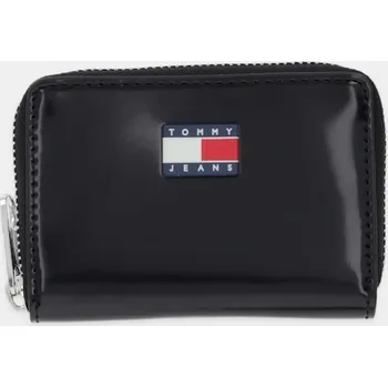 Peněženka Peněženka Tommy Jeans dámská, černá barva, AW0AW18089 99X, vel. ONE SIZE