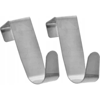 Věšák VĚŠÁK NA DVEŘE HÁČEK BEZ VRTÁNÍ NA OBLEČENÍ RUČNÍK OCELOVÝ 2KS