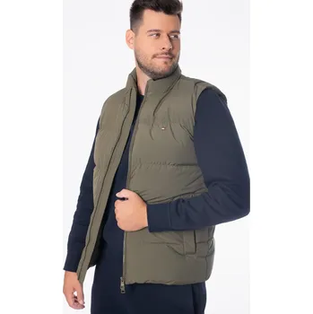 Pánská vesta Tommy Hilfiger pánská khaki zelená vesta 20013084-8720637447932