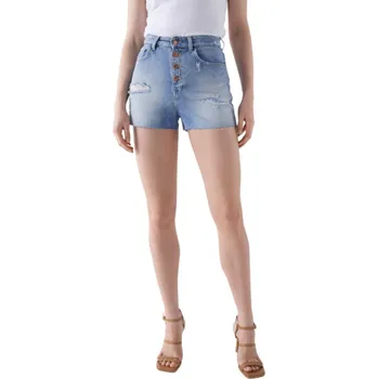 Dámské kraťasy Salsa Jeans dámské modré šortky 20002000-5609807887149