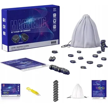 Desková hra MAGNETICKÉ KAMENY 40 ks STRATEGICKÁ VZDĚLÁVACÍ HRA MAGNETIC