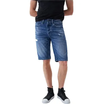 Pánské kraťasy Salsa Jeans pánské modré džínové šortky 20000445-1819106