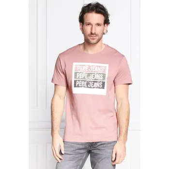 Pánská móda Pepe Jeans pánské růžové triko Acee 20016137-1954647