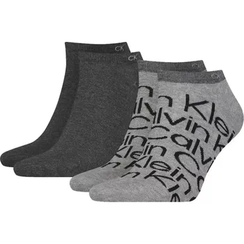 Pánské ponožky Calvin Klein pánské šedé ponožky 2 pack 20001781-8720245219129