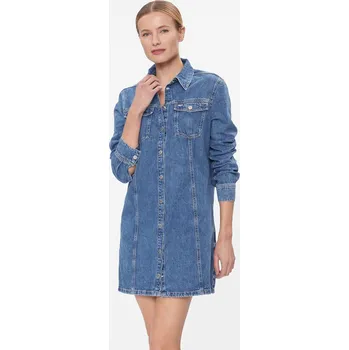 Dámské šaty Tommy Jeans dámské modré džínové šaty 20006890-2047591
