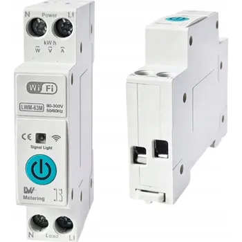 IP kamera Relé s měřením proudu, jistič, elektroměr Wifi TUYA na DIN lištu 10-63A