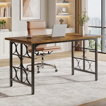 Psací stůl ELEGANTNÍ VELKÝ PSACÍ STŮL DO KANCELÁŘE, PRACOVNY, PRO ŠÉFA, STABILNÍ 139X70 CM