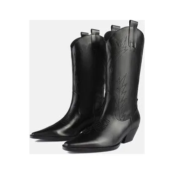 Dámské kozačky L37 Polokozačky CRUSH ON U Černá 38