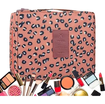 Kosmetická taška DÁMSKÁ CESTOVNÍ KOSMETICKÁ TAŠKA ROZKLÁDACÍ ORGANIZÉR NA KOSMETIKU