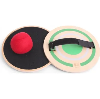 Dřevěná hračka BS Toys Dřevěné pálky na suchý zip s míčkem GA473