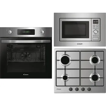 Set domácích spotřebičů Candy FIDCP X625 L + Mikrovlnná trouba Candy CA20FMW7NG Wave 600 + Plynová deska Candy CM6PBRX/4U2