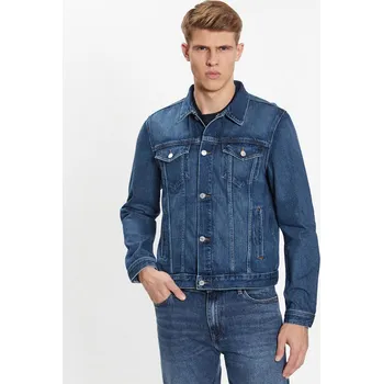 Pánský bomber Tommy Hilfiger pánská modrá džínová bunda 20012468-8720644079119