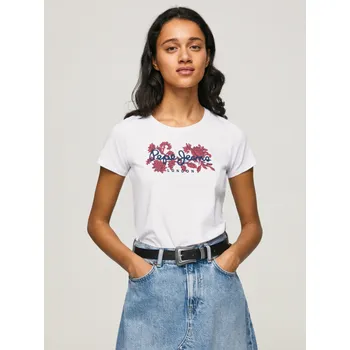 Dámské tričko Pepe Jeans dámské bílé tričko 20013923-1959147