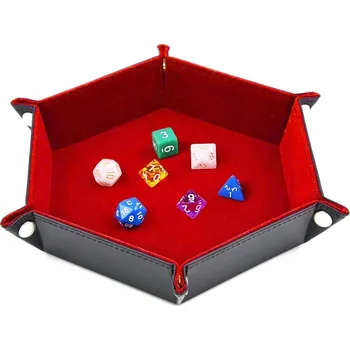 Příslušenství k deskovým hrám ŠESTIHRANNÁ SKLÁDACÍ PODLOŽKA / TÁC NA KOSTKY PRO RPG HRY