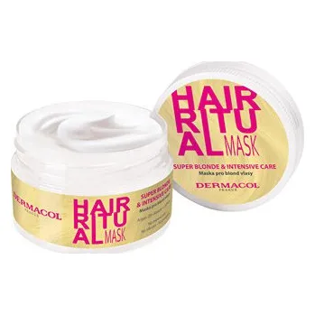 Vlasová regenerace Dermacol Hair Ritual Super Blonde & Intensive Care Mask ( blond vlasy ) - Rozjasňující maska 200 ml