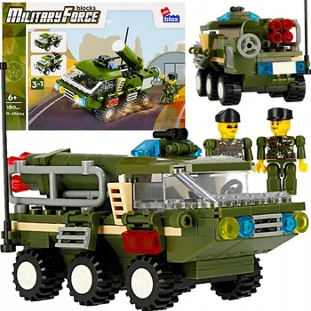 ostatní stavebnice ALLEBLOX STAVEBNICE MILITARY 180 dílů