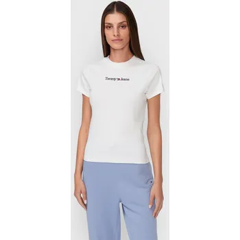 Dámské tričko Tommy Jeans dámské bílé tričko 20005801-1855579