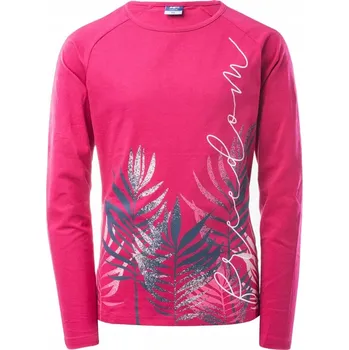 Dívčí tričko Bejo dětské tričko s dlouhým rukávem bavlna růžové, velikost 152