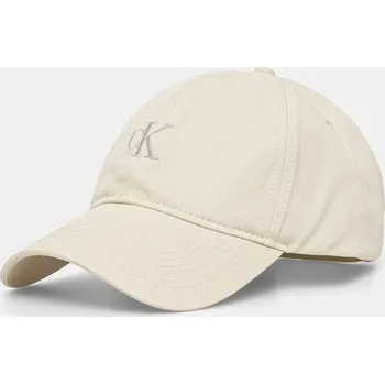 Kšiltovka Calvin Klein pánská krémová kšiltovka 10003616-2206417