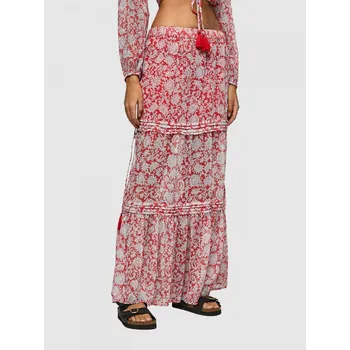 Dámská sukně Pepe Jeans dámská červenobílá vzorovaná sukně 20014798-8445512806139