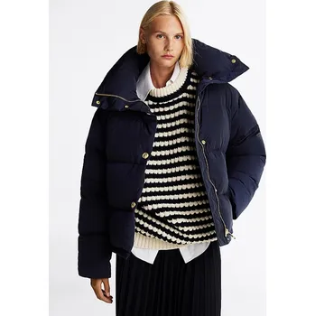 Tommy Hilfiger dámská tmavě modrá péřová bunda 20022054-8720637698730