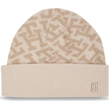 Čepice Tommy Hilfiger dámská krémová čepice 10001822-1973679