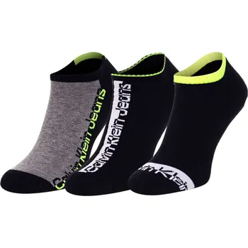 Pánské ponožky Calvin Klein pánské černé ponožky 3pack 20001807-8720245221221