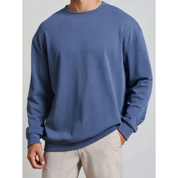 Pánská mikina Sinsay - Mikina s kulatým výstřihem - modrá - 973EU-55X - 973EU-55X-3XL