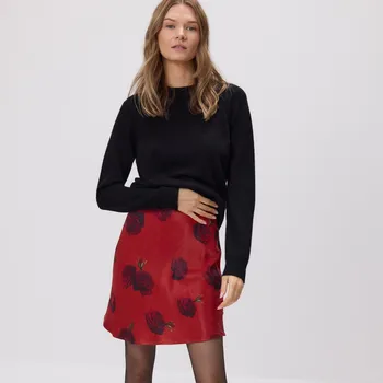 Dámská sukně Reserved - Sukně s květinovým vzorem - červená - 304JA-33X - 304JA-33X-XS