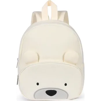 Městský batoh BATOH S PLYŠOVÝM VZOREM MEDVÍDKA, RŮŽOVÝ, MĚKOUČKÝ, POHODLNÝ, PĚKNÝ