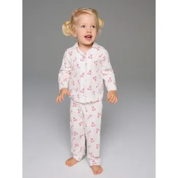 Dívčí spodní prádlo Sinsay - Dvoudílná pyžamová souprava - krémová - 481EV-01X - 481EV-01X-74