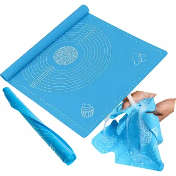 Kuchyňský vál SILIKONOVÝ VÁL VELKÁ PODLOŽKA NA TĚSTO 40 X 50 XL!