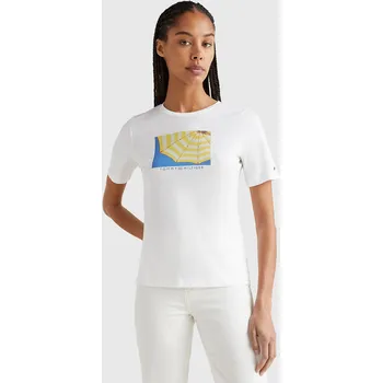 Dámské tričko Tommy Hilfiger dámské bílé tričko 20020288-1813135