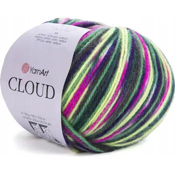 Příze Vlna YarnArt CLOUD 100 g/230 m, barevná melanžová vlna 5318