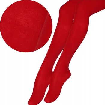 Dětské bavlna punčocháče Moraj červené velikosti 104