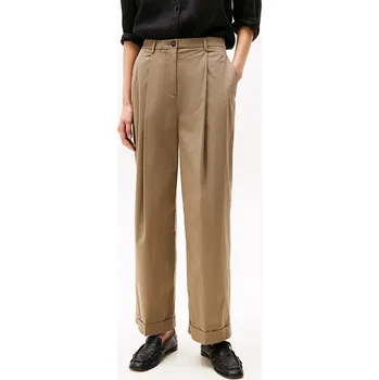 Dámské kalhoty Tommy Hilfiger dámské khaki kalhoty 20021035-8721106171822