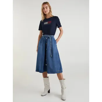 Dámské tričko Tommy Hilfiger dámské modré tričko 20022236-1688245