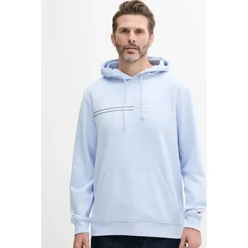 Pánská mikina Tommy Jeans pánská světle modrá mikina 20003698-2187457