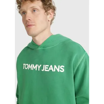Pánská mikina Tommy Jeans pánská zelená mikina 20003311-8720636683645
