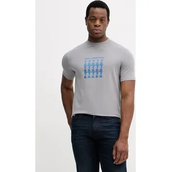Tričko Karl Lagerfeld 554235.755402 šedá 90X, vel. XXL