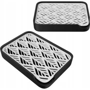 Mýdlenka Volně stojící Mýdlenka Printz bílá, černý plast