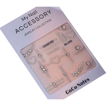 samolepka 5D Samolepky samolepicí stříbrné zirkony perly S58