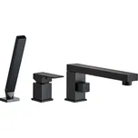 REA Třídílná vanová baterie GLEN, matná černá (REA-B6630)