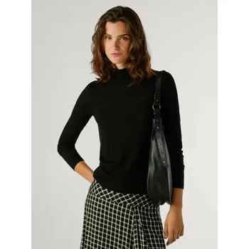 Dámské tričko Pepe Jeans černé tričko s dlouhým rukávem 20024061-8447166676328