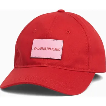 Kšiltovka Calvin Klein dámská červená kšiltovka 10002735-8719851731880