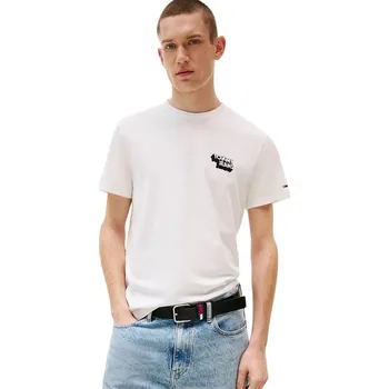 Pánské tričko Tommy Jeans pánské bílé triko 99929622-2233000