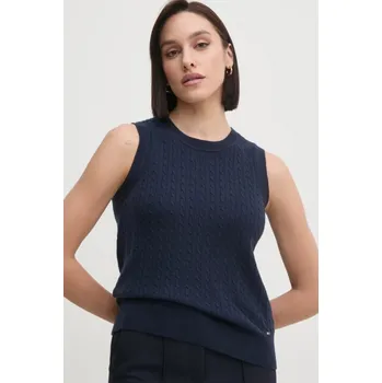 Dámská vesta Tommy Hilfiger dámská tmavě modrá vesta 20020996-2193656